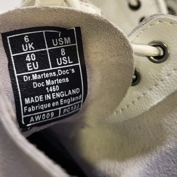 💎DR MARTENS Doc Airwair Sinclair white leather boots - Picture 4 of 7